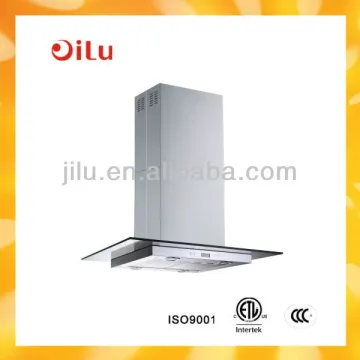 cooper island range hoods with tempered glass