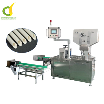 1300 Pcs/Min Bevel Edible Paper Straw Machine - Oblique Cut, Easy Operate
