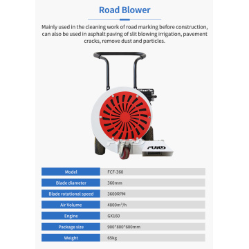 Ingeniería de la construcción de carreteras Desplamador de gasolina Blower Gasoline