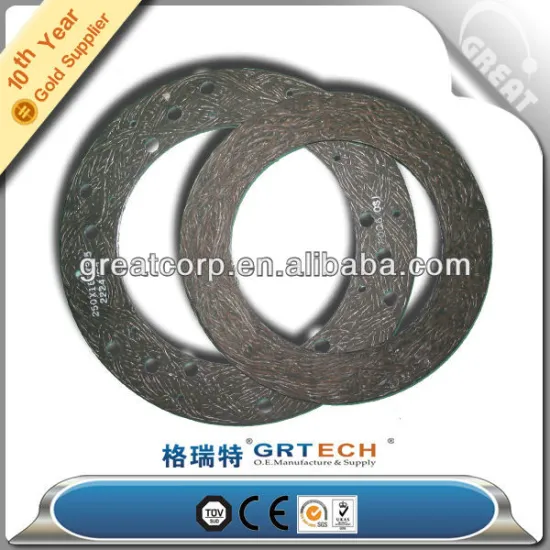 Top quality non-asbestos clutch facing materials