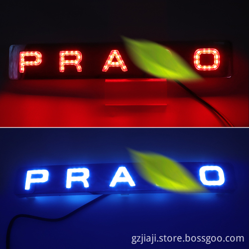 Rear License Plate LED Logo Light for Prado Toyota - Middle East Version Car Accessories Modification