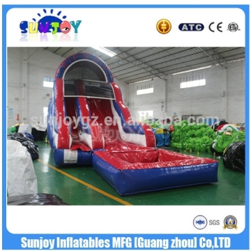 Whosale Commercial Inflatable Rip N Dip Water Slide With Detachable Pool
