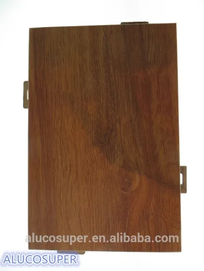 Wooden Coating Surface Solid Aluminum Sheet