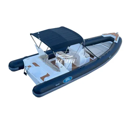 Europe Orca 23ft Inflatable Fiberglass RIB Boat with Engine