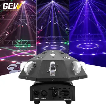 GEVV Disco DJ Stage Equipment: Green Laser Lighting for Nightclubs and KTV, 16Pcs 3W LED Whirlwind Light Wholesale