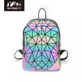 Bolsa para laptop à prova de água luminosa geométrica personalizada