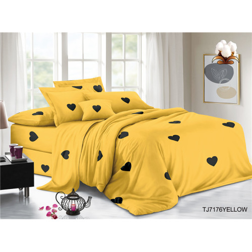 Heart Pattern Printed Children's Polyester Plain Bed Sheets