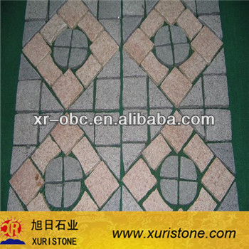 Gray Pattern walkway granite Paving stone