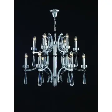 Silver Chandelier (3016-6+6)