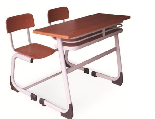 Double School Desk and Chair