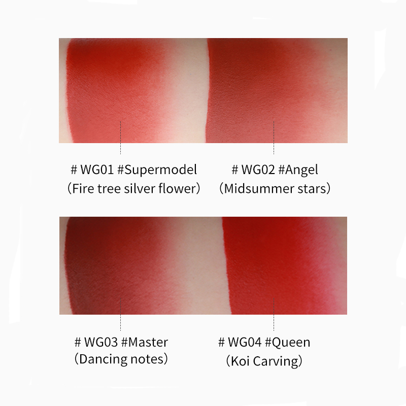 Hot selling engraved matte lipstick private label accepted waterproof lip stick vegan lipstick set