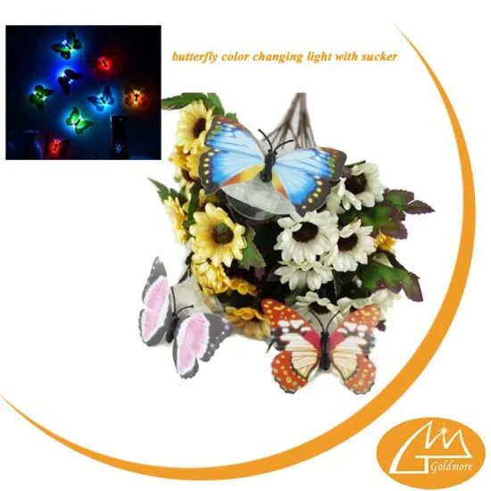 goldmore3 ODM & OEM welcome butterfly mini candle light/clor changing night light/sucking light for Christmas