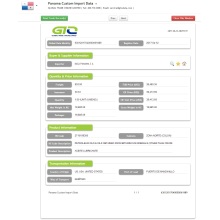 Data importu Panama Petroleum Oils