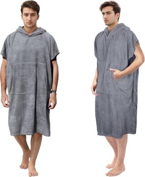 Asciugamano poncho con cappuccio con cappuccio con cappuccio con cappuccio con cappuccio personalizzato personalizzato - abito da cambio del surf