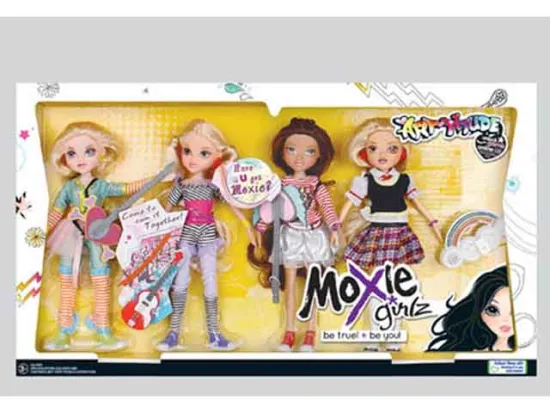 MOXIE DOLL(4PCS)+MUSICAL INSTRUMENT