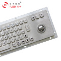 Factory supply directly Metal Keyboard.Industrial Kiosk Keyboard wth trackball