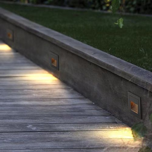 3W IP65 Aluminum LED recessed step light