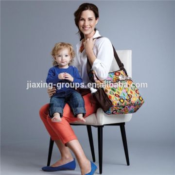 Muti-function Fashion style laminated gypsy paisley buckle bag for mommy ,custom design accept,OEM welcome