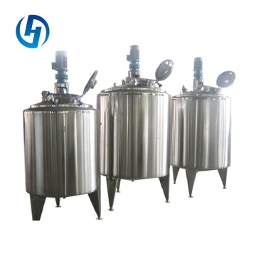 Stainless Steel Beverage Storage Milk Mixing Tank with Agitator