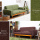 321 Sitzer Leinen Armlehne Lounge Sofa Set