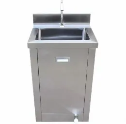 Stainless Steel Medical Sink with Cabinet Storage