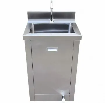 Stainless Steel Medical Sink with Cabinet Storage
