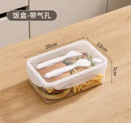 Plastic food grade rectangular lunch box