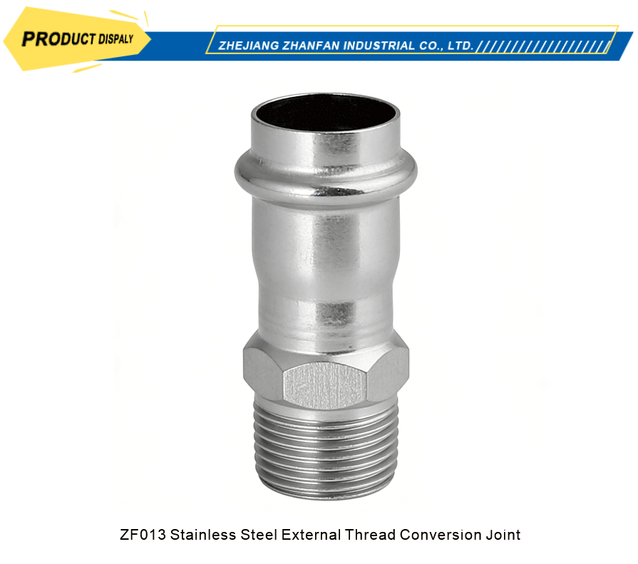 stainless steel external thread tee fitting