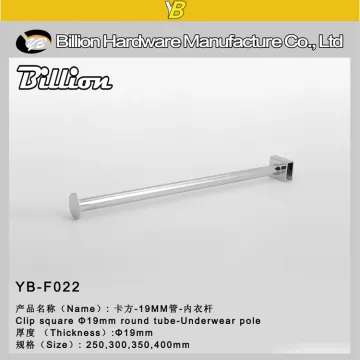 chrome plated crossbar display hanging pole for hanging underwear