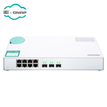 Cost-effective QNAP QSW-308S: 10GbE Switch with 10G SFP+ Fiber and Gigabit Ethernet