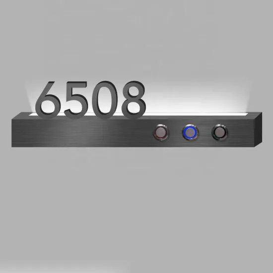 Customizable Smart Touch Screen Door Numbers Sign for Hotels