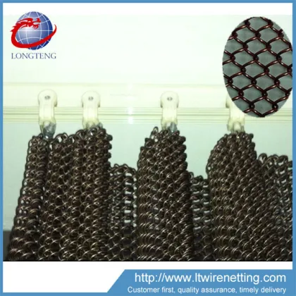 Anping longteng hanging Chain link decorative wire mesh used in Hotel
