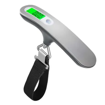 Portable 50kg Electronic Luggage Scale with Stainless Steel Design for Travel