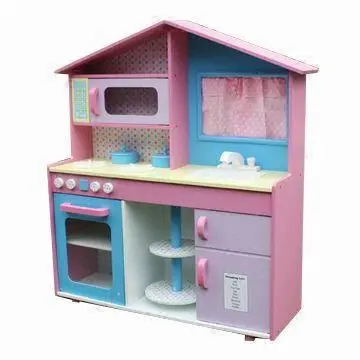 Best sale children toy wooden mini kitchen,popular kids toy wooden mini kitchen W10C015