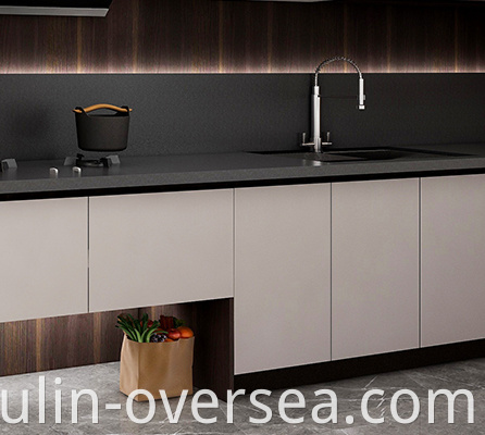 new luxury white quartz countertop kitchen cabinet China Manufacturers ...