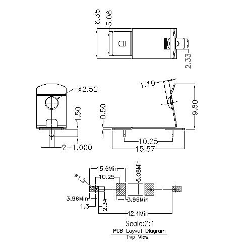 Battery Contacts FOR CR151A BS-M-G0-R-CR151A