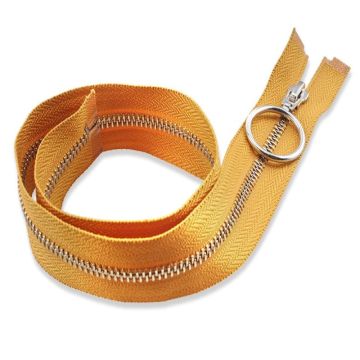 Discounts smart argentate metal zippers for coat