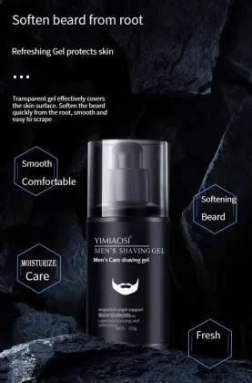 UUFINE Vegan Beard Shaving Gel for Barber Men - Custom Private Label