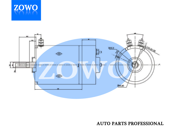 Phjd006 Dc Motor 12v 1 8kw 2600rmp