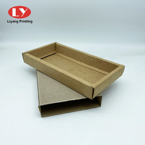 Corrugated Wave Paper Sleeve folding Kraft Slide Box