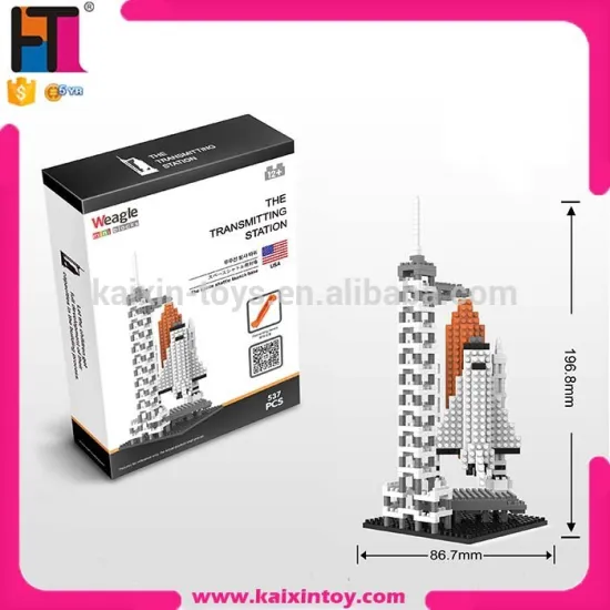 The world famous building 537pcs small plastic nano building block construction toys