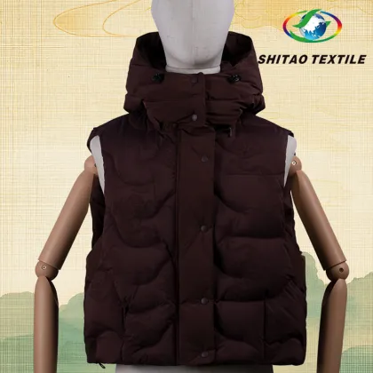 Seawave‑Cliff Jacquard Integrated Down Channel Fabric