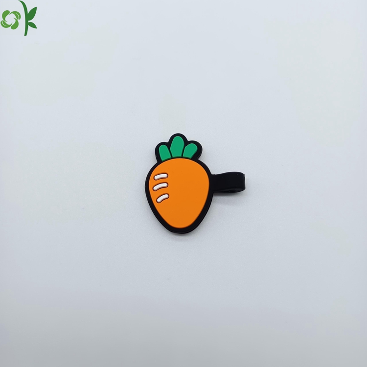 High Quality Carrot Silicone Pet Tag