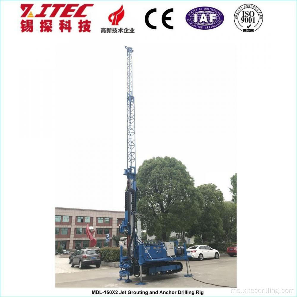 MDL-150X2 Jet-Grouting Drilling Rig dengan Menara 15m