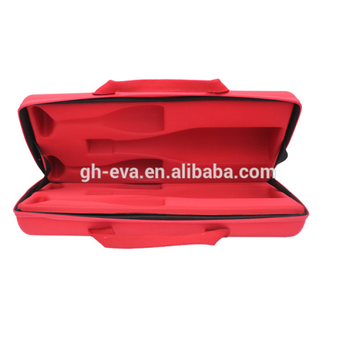 Dual bottles leather wine carrying case wine gifts box for wine bottles