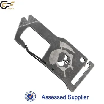 Carabiner metal keychain tool