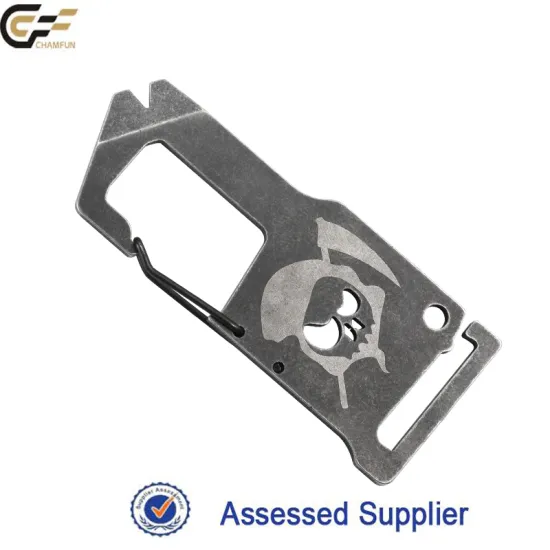 Carabiner metal keychain tool