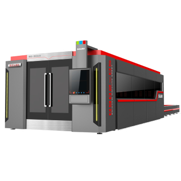 SUDA FG 6000W Fiber Laser Cutting Machine with Enclosed Cover and Exchange Platform