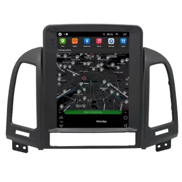 Hyundai Santa Fe 2006-2012 Car Android 10 Radio Player with GPS Navigation and Multimedia Video
