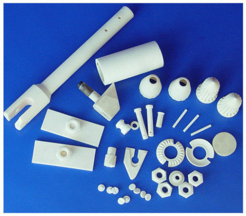 Yellow Thermal Casting / Dry Press / Extrusion 99% Al2o3 Industrial Alumina Ceramic Parts
